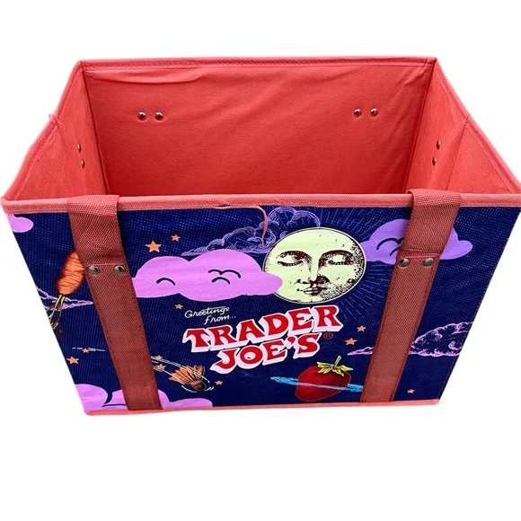 Brand New Trader Joes Stand Up Collapsible Tote Bag - Picture 2 of 4